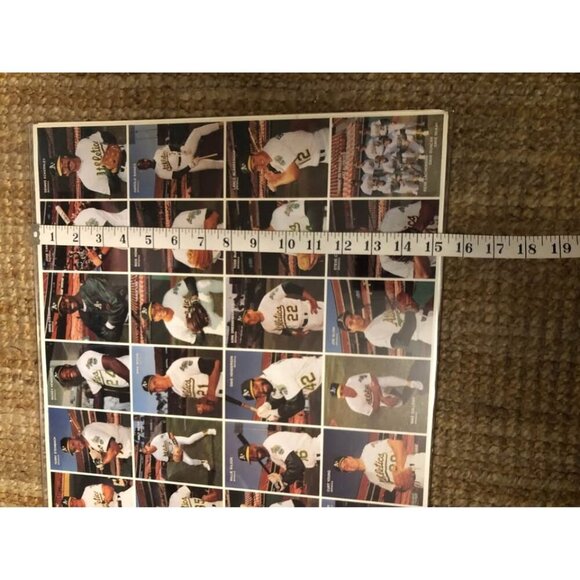 Framed 1991 Oakland A’s Baseball Card Set – Mother’s Cookies (28 Players) - Picture 8 of 8